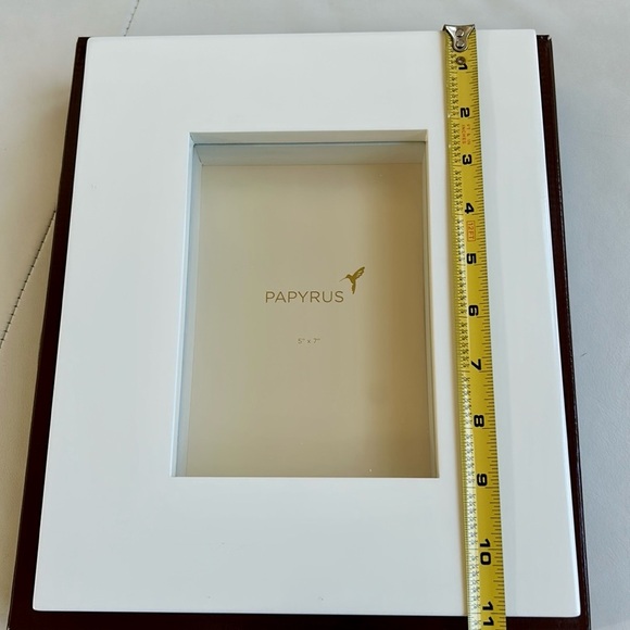 PAPYRUS 5”x7”  Lacquer White Picture Frame - Picture 7 of 7